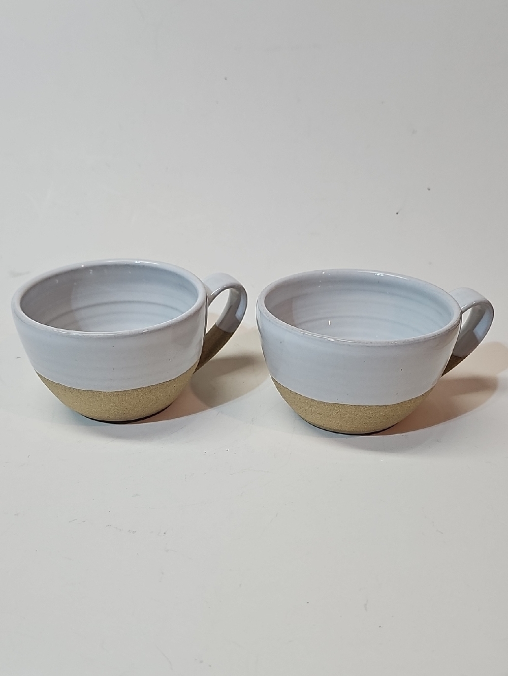 Farmhouse Pottery Vermont Handcrafted Stoneware Clay Pantry Mugs - (Set of 2)